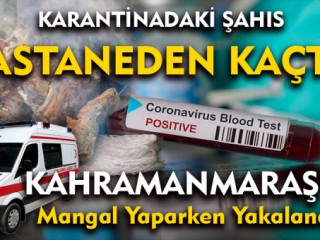 Karantinadan Kaçtı Mangal Yaparken Yakalandı !