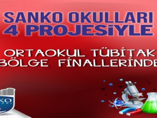 Sanko Okullarının 4 Projesi Bölge Finallerinde