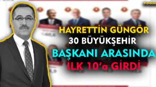 Başkan Güngör ilk 10'a Girdi