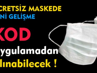 Ücretsiz Maske Kodu Uygulamadan Alınabilecek