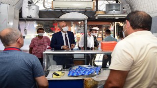 Başkan Okay Demirciler Çarşısında