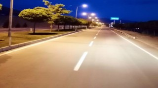 KMBB Afşin’de yol çizgilerini yeniledi