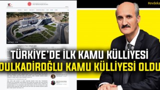 Dulkadiroğlu Kamu Külliyesi Türkiye'de İlk Oldu