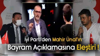 İyi Parti'den Mahir Ünal'a Tepki