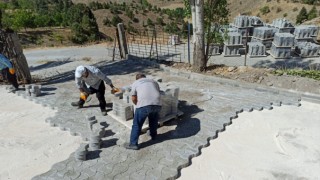 Elmalar Sosyal Tesisi’nde çevre düzenlemesi