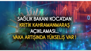 Bakan Koca Kahramanmaraş'taki Vaka Artış Hızını Açıkladı