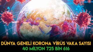 Dünya Koronavirüs Tablosu Açıklandı
