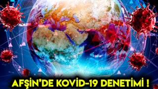 Kahramanmaraş'ın Afşin İlçesinde Kovid-19 Denetimleri Yapıldı
