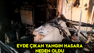 Mersin'de Ev Yangını