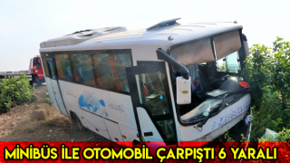 Osmaniye'de midibüs ile otomobil çarpıştı: 6 yaralı