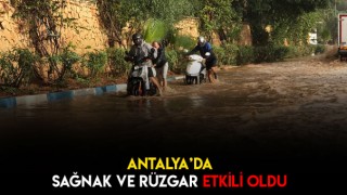 Sağnak Ve Rüzgar Yaşamı Zorlaştırdı