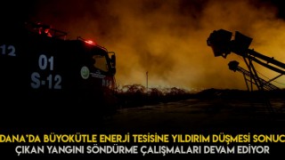 Adana'da Enerji Tesisinde Yangın Çıktı