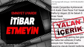 Emniyet Genel Müdürlüğü Sahte Genelgeye Karşı Uyardı