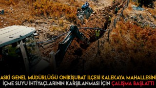 Kahramanmaraş Kalekaya Mahallesinde İçme Suyu Çalışması