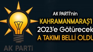 Kahramanmaraş'ta Ak Partinin A takımı belli oldu