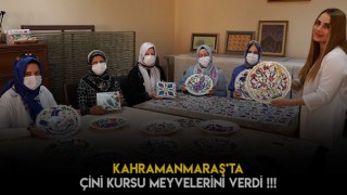 Kahramanmraş’ta Çini Kursu Meyvelerini Umutla Verdi