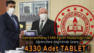 4330 Adet Tablet Dağıtımı Gerçekleşiyor