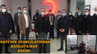 Deva Partisinin Kahramanmaraş Teşkilatı'ndan Kızılay' a Kan Bağışı