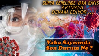 Dünya'da Kovid-19 Vaka Sayısı Artmaya Devam Ediyor