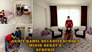 Şehitkamil Belediye'si Minik Berat'ı Tekerlekli Sandalyesine Kavuşturcu