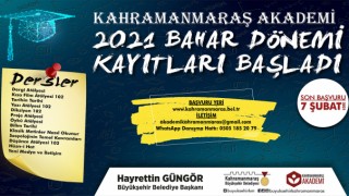 Kahramanmaraş Akademi’ye Yeni Dönem Başvuruları Başladı
