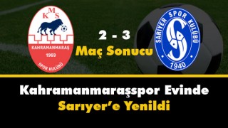 Kahramanmaraşspor Evinde Mağlup
