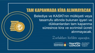 Kahramanmaraş Büyükşehir Tam Kapanmada Kira Almayacak