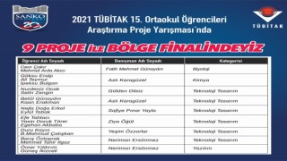 Sanko Orta Okulları Tübitak Bölge Finalinde