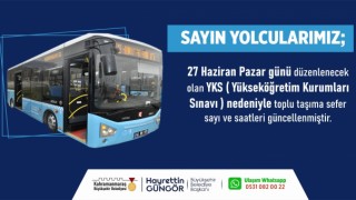 Kahramanmaraş'ta Toplu Taşımaya YKS Düzenlemesi