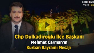 Mehmet Çarman'ın Kurban Bayramı Mesajı