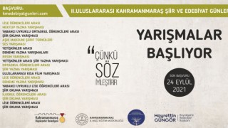 2. Uluslararası Şiir ve Edebiyat Günleri Yarışma Başvuruları Başladı!