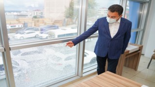 Deva Partisi Genel Başkanı Ali Babacan Saldırıya Uğrayan Arnavutköy İlçe Binasında İncelemelerde Bulundu