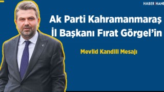 Başkan Görgel'in Mevlid Kandili Mesajı