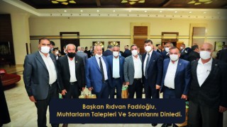 Başkan Rıdvan Fadıloğlu, Muhtarların Talepleri Ve Sorunlarını Dinledi.