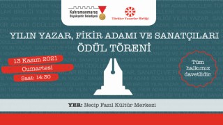TYB Ödül Töreni Kahramanmaraş’ta Düzenlenecek!
