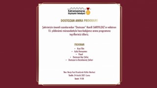 Kahramanmaraş'Ta “Dostozan” Anma Programı