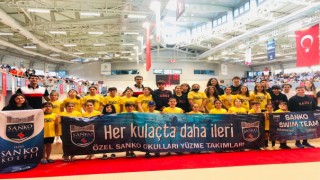 Sanko Okulları Yüzme Yarışında Bir Çok Madalya Ve Kupa Kazandı
