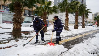 Büyükşehir’den Yaya Yollarında Temizlik