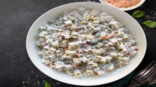 Yoğurtlu Makarna Salatası Hazırlanışı