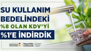 Büyükşehir’den Su Tüketim Bedelinde KDV İndirimi