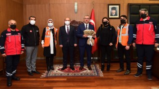Başkan Güngör AFAD Yetkililerini Ağırladı