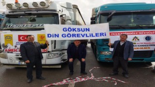 Kahramanmaraş’ın Göksun ilçesinden İdlib’e Yardım Tırı