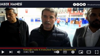 Türkoğlu'nda Dördüncü Voleybol Turnuvası Düzenlendi