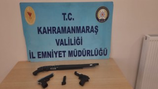 Kahramanmaraş’ta 8 Şüpheli Şahıstan, 8 Adet Silah Ele Geçirildi