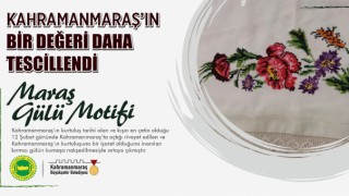 Maraş Gülü Motifi Tescillendi!
