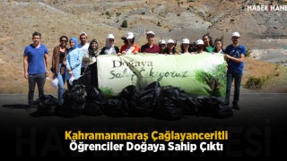Kahramanmaraş Çağlayanceritli Öğrenciler Doğaya Sahip Çıktı