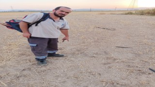 Kahramanmaraşlı Memili Balık’ın gösterdiği yerden su fışkırıyor