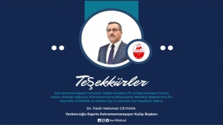 Kahramanmaraşspor’dan Başkan Güngör’e Destek Teşekkürü