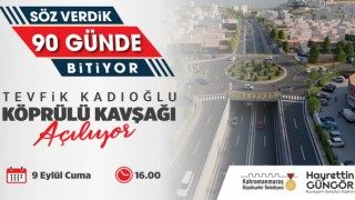 Tevfik Kadıoğlu Köprülü Kavşağı Trafiğe Açılıyor