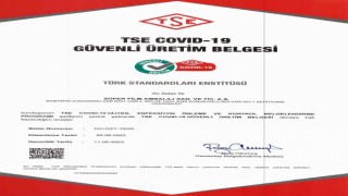 TSE COVID-19 GÜVENLİ ÜRETİM BELGESİ